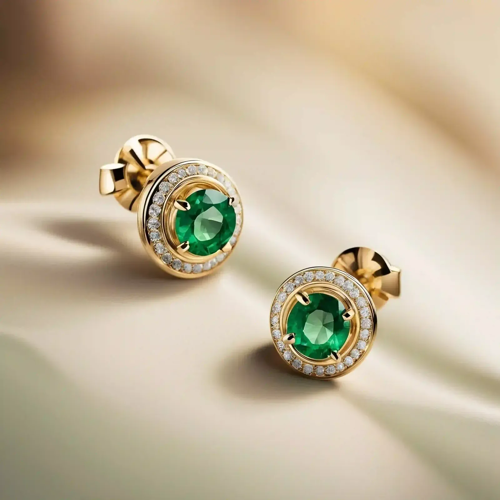 Elegant diamantring med safirer