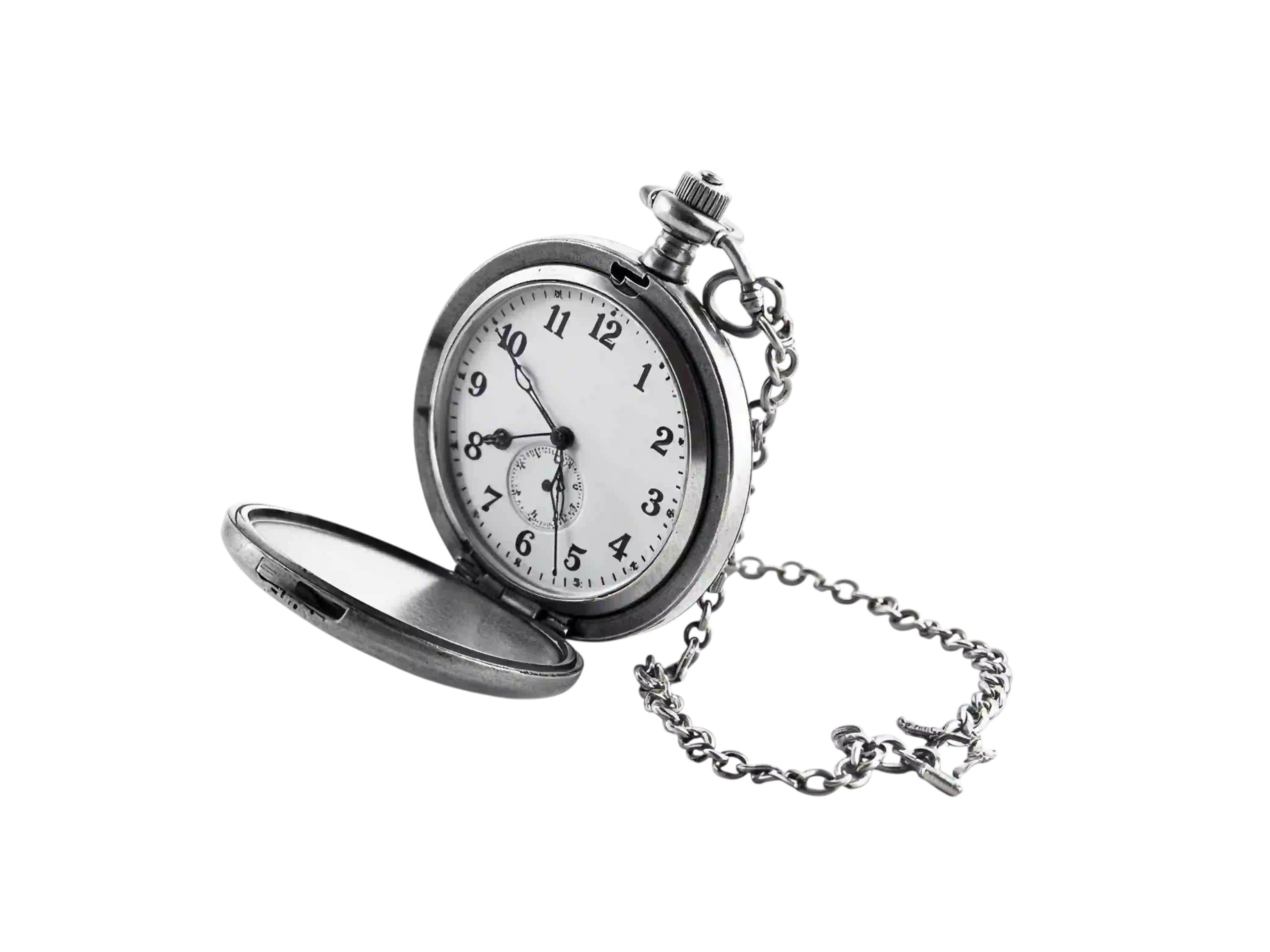Classic silver pocket watch